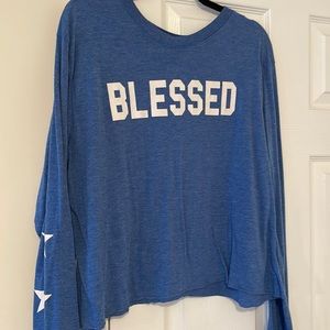 Blessed long shirt blue